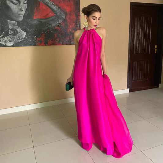 Halter Fuchsia Pink Amna Babar