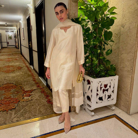 Sadaf Soft Glam In Ivory Tones