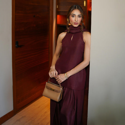 Zarminay Haq Blooming Burgundy