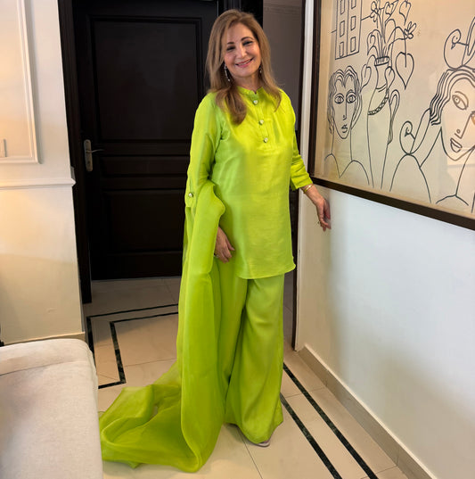 Safina Behroz In Bright Bold Neon