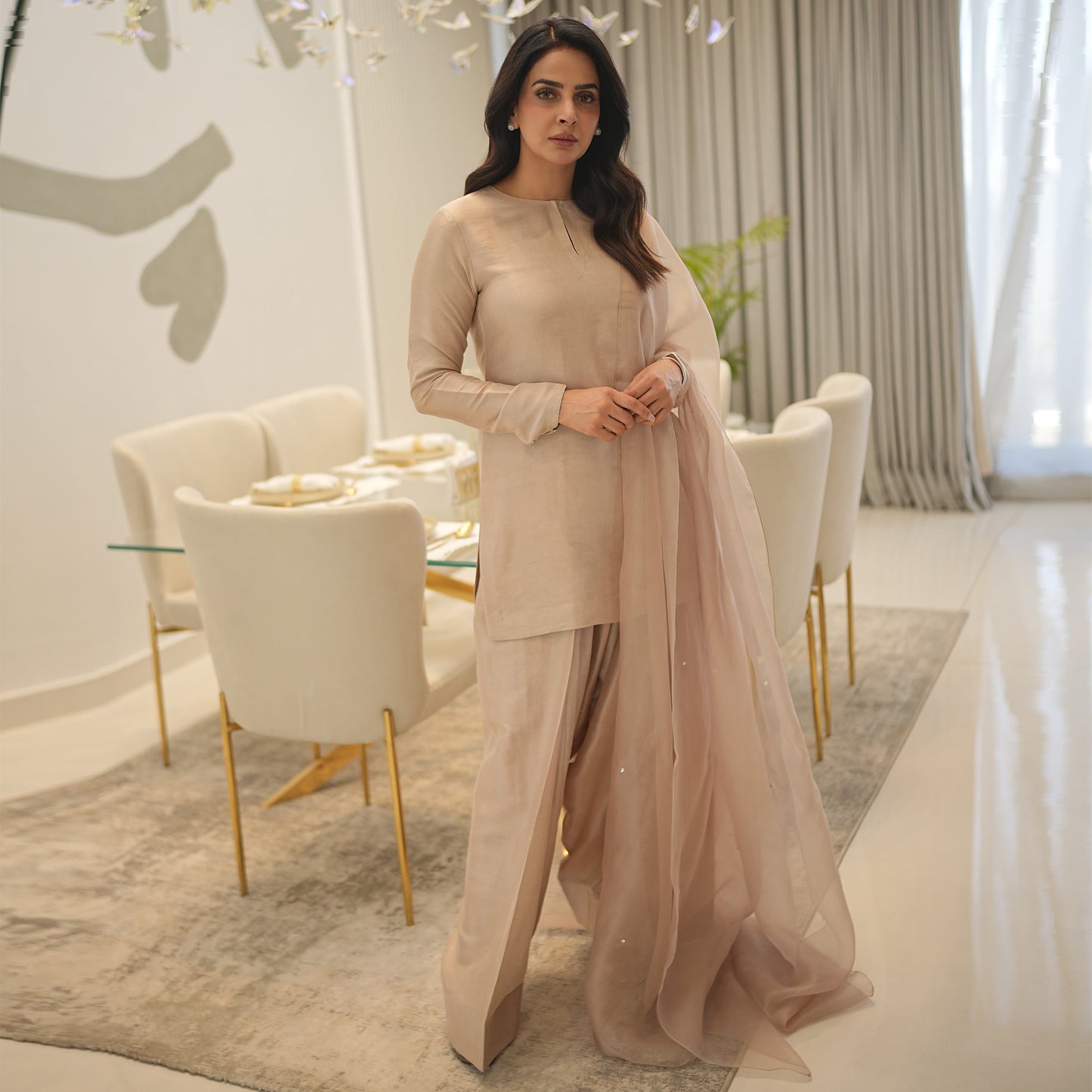 Saba Qamar Beige