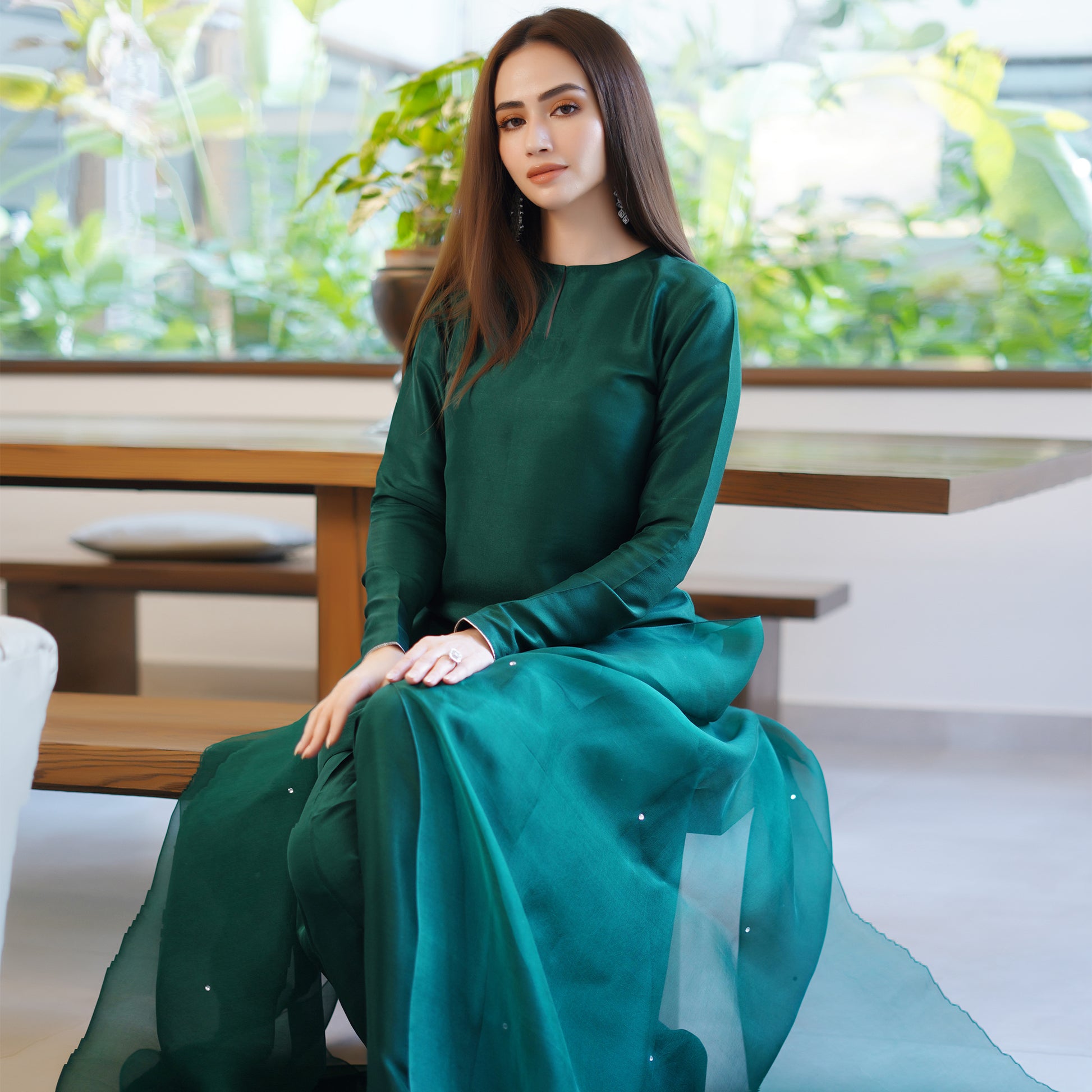 sana javed green dress Sana Javed Designer Collection 2021