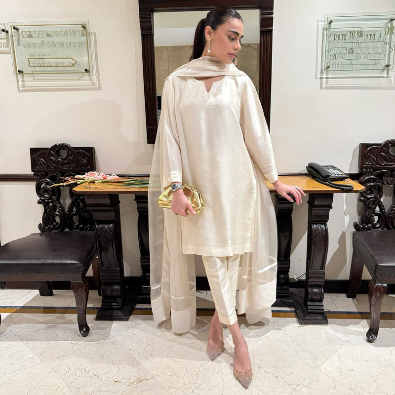 Sadaf Soft Glam In Ivory Tones